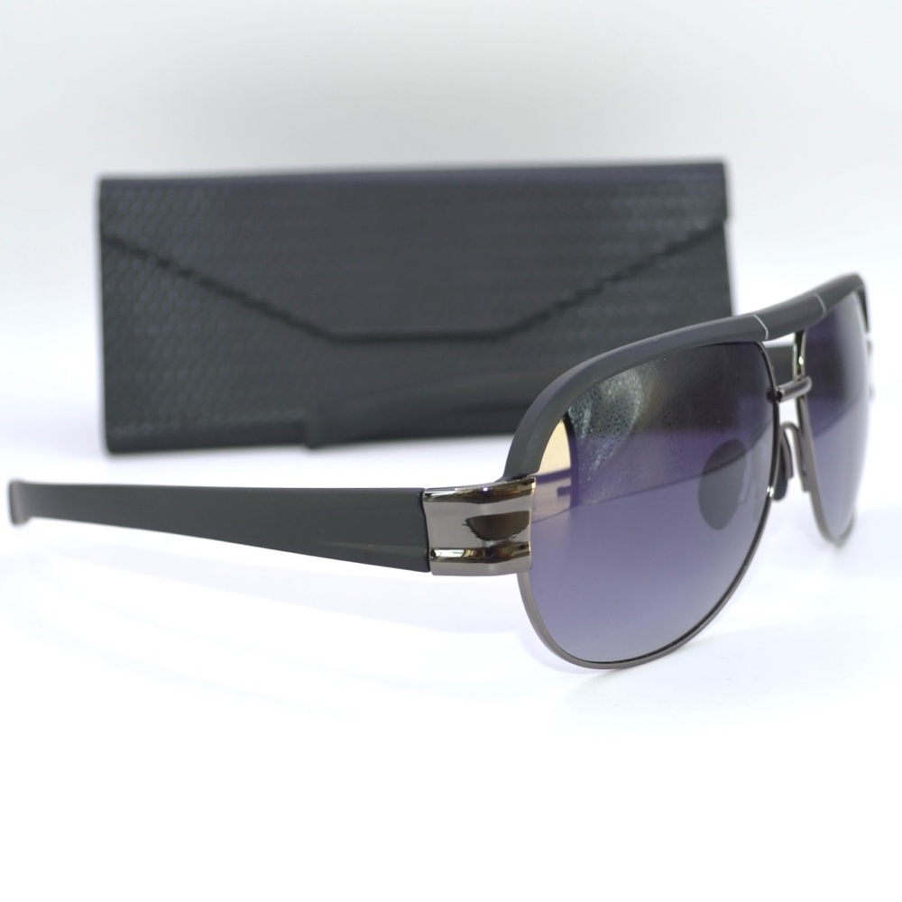 Porsche Design Men Sunglasses Matte Black Gunmetal | New | No Case  62-13-138 - Picture 5 of 12